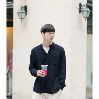 Sơ mi Cổ trụ Style Hàn Quốc Unisex