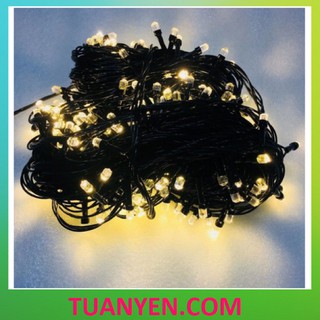[Hỏa Tốc] Dây Đèn Led Trang Trí Noel & Tết Không Chớp -  Dây đen dài 10M Dây lõi đồng chất lượng tốt, led đầu đũa