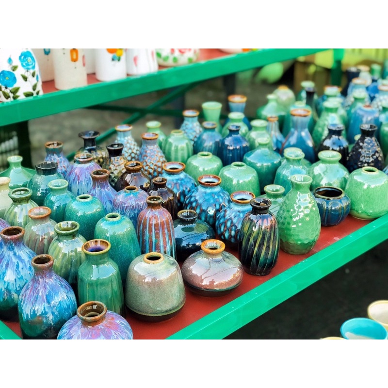 LỌ HOA HOẢ BIẾN MINI CĂM HOA TƯƠI, HOA BABY, DECOR