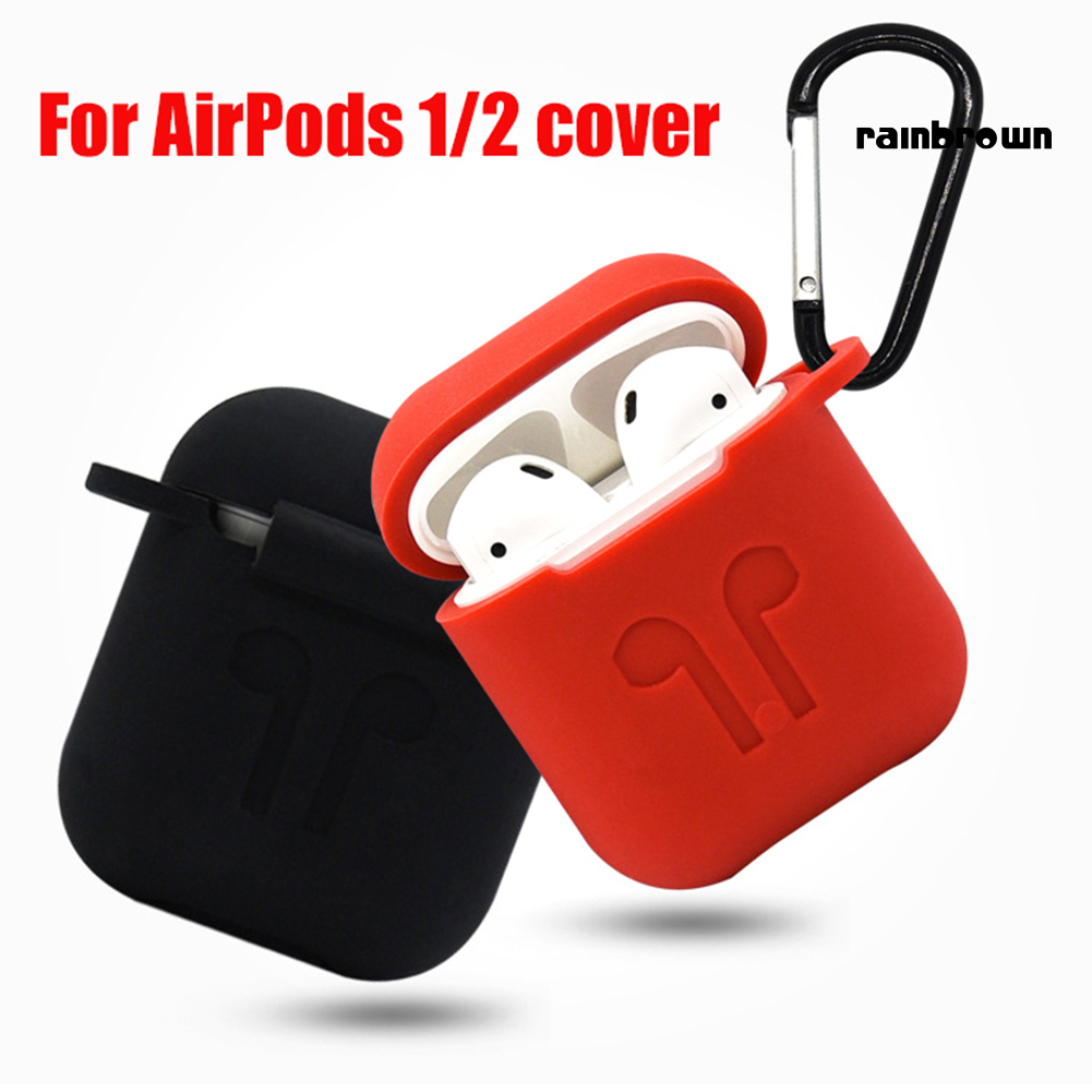 Set 4 Nút Silicone Bọc Tai Nghe Chống Thất Lạc Cho Airpods 1 / 2