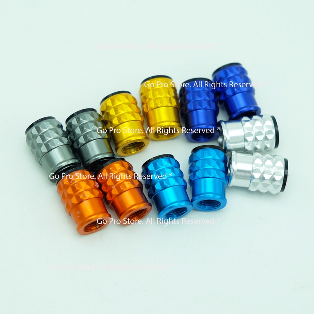 Bộ 02 Nắp Chụp Van Vòi Hình TRÁI BẮP Nhôm CNC Gắng Xe Máy, Ô Tô