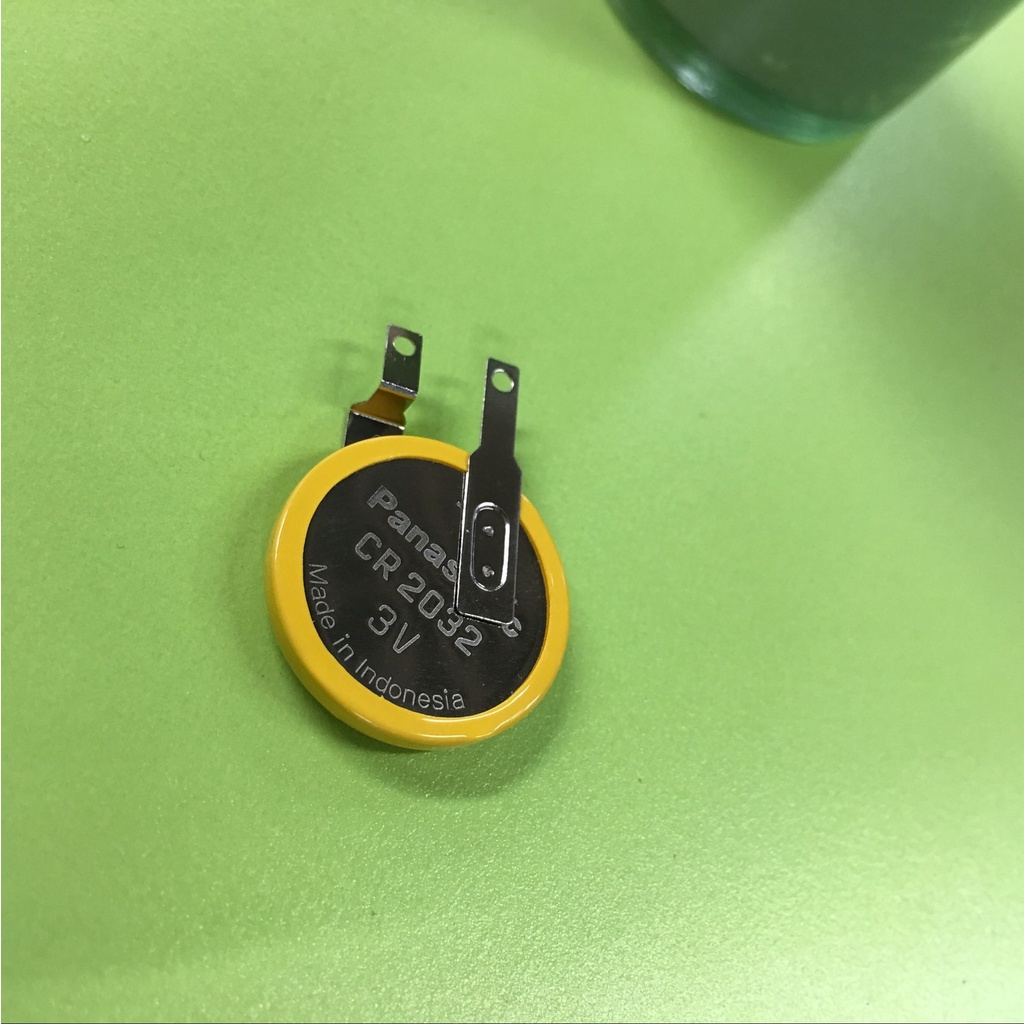 Pin nồi cơm nhật CR2032 3V Panasonic Maxell chân hàn nằm