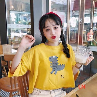 [FREESHIP ĐƠN TỪ 50K] Áo croptop khủng long thổi lửa LNG0321
