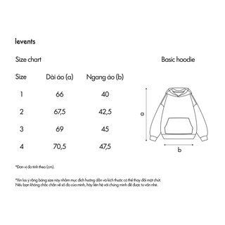 Áo hoodie zipper LEVENTS basic/ Black