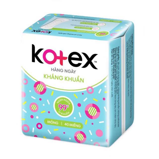 Băng vệ sinh KOTEX hằng ngày 40M