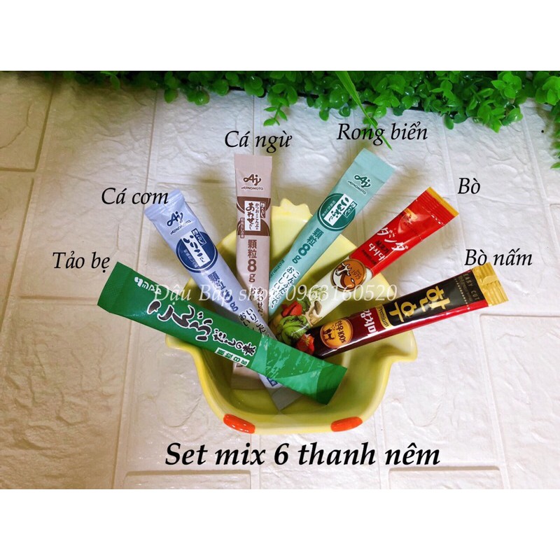 Nêm Nhật mix 6 vị cho bé ăn dặm