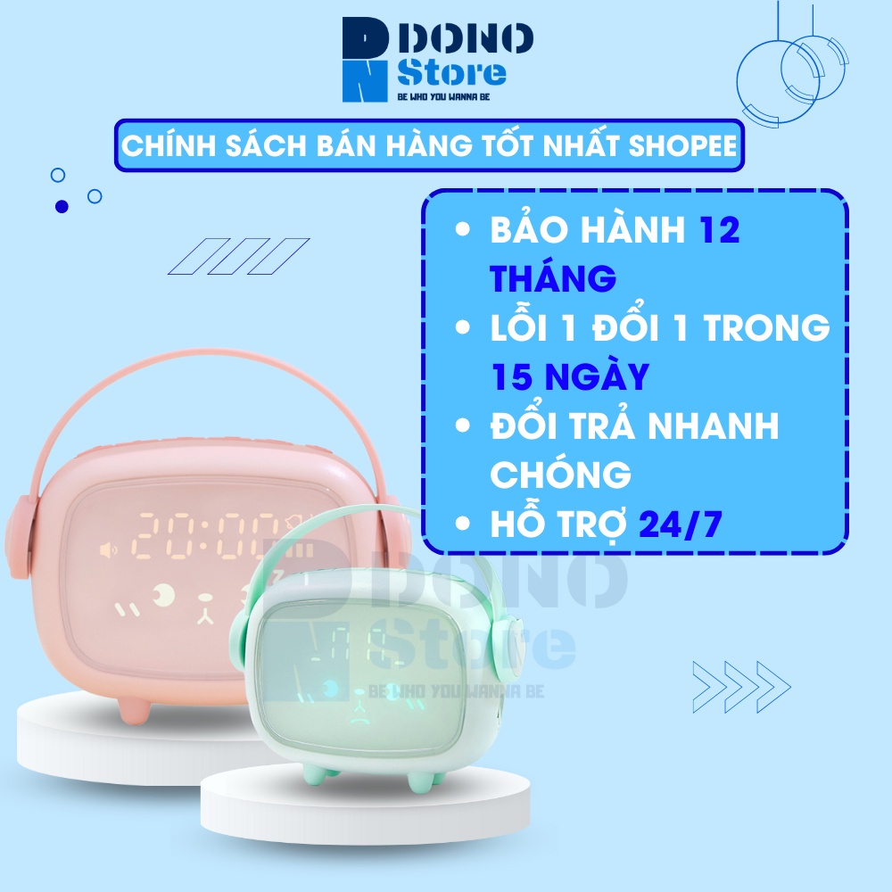 Đồng hồ báo thức để bàn có màn hình led, đồng hồ decor trang trí phòng