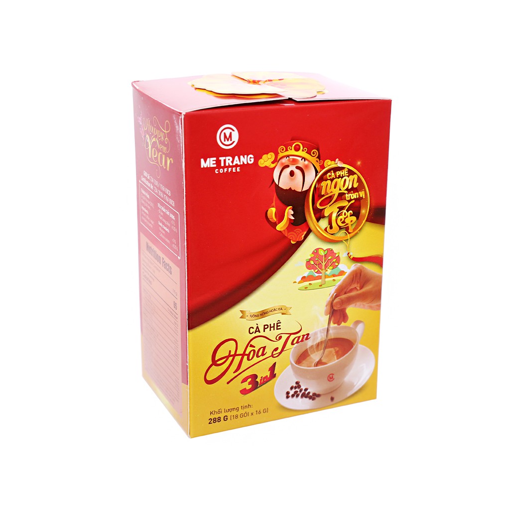 Cà phê sữa Mê Trang 3 in 1 288g