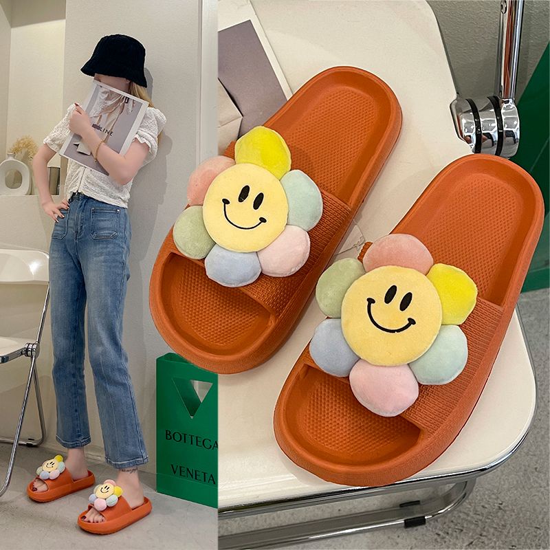 Oeteo Dép Quai Ngang Đính Hoa Xinh Xắn Dành Cho Nữ