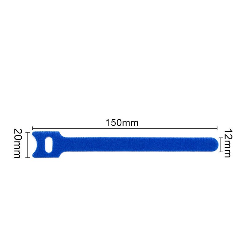 Bộ 5 dây quấn dây cáp sạc chữ T nhiều màu sắc có thể tái sử dụng kích thước 15*1.2cm