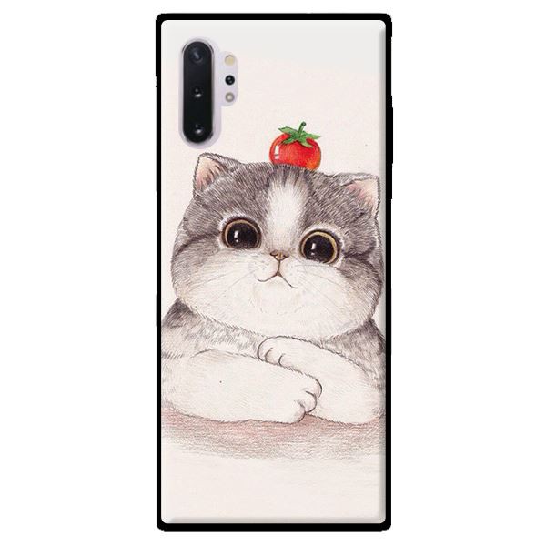 Ốp Lưng Samsung Note 10 - Note 10 Plus - Mèo Và Cà