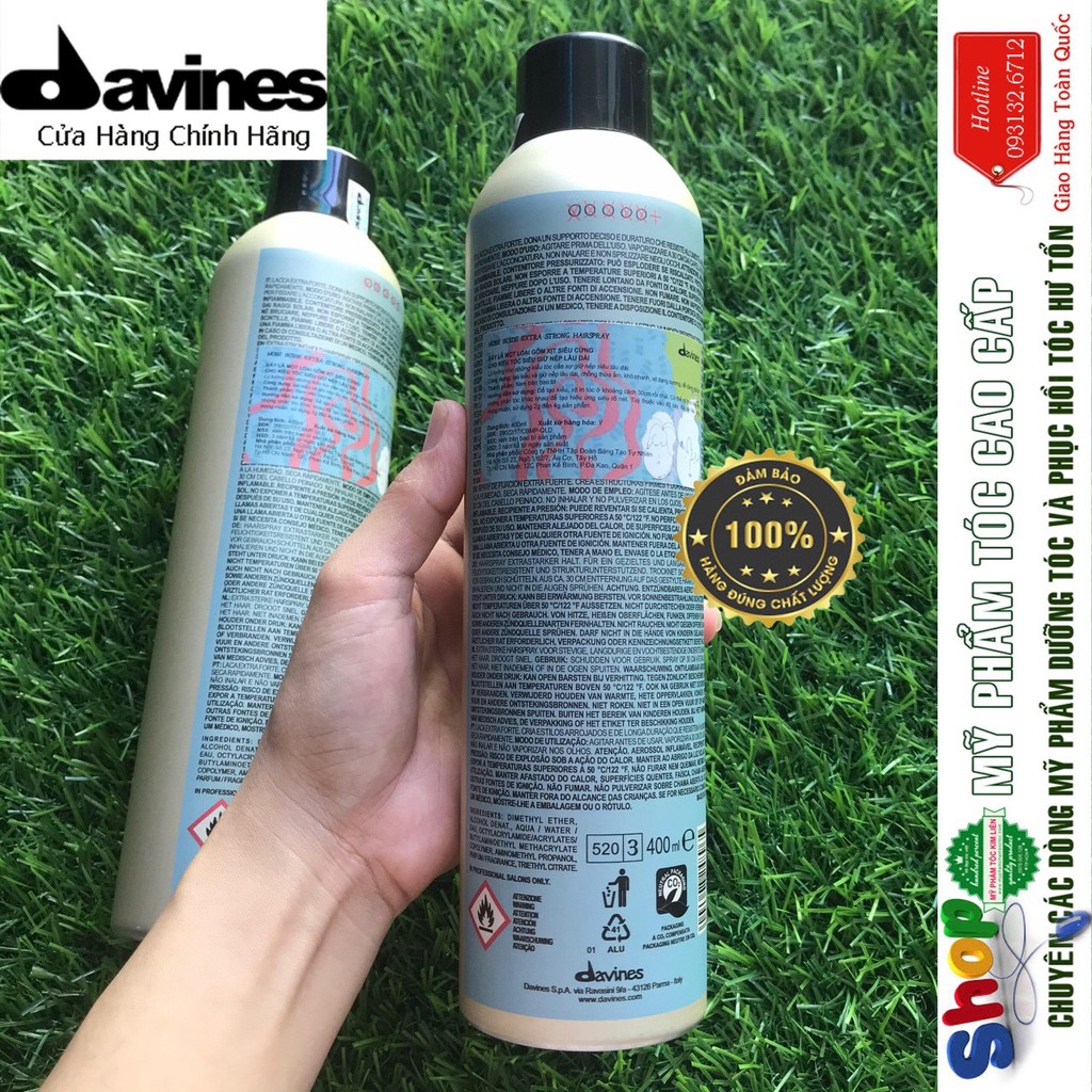 [Davines-Italia] Gôm xịt siêu cứng Davines An Extra Strong Hairspray 400ml