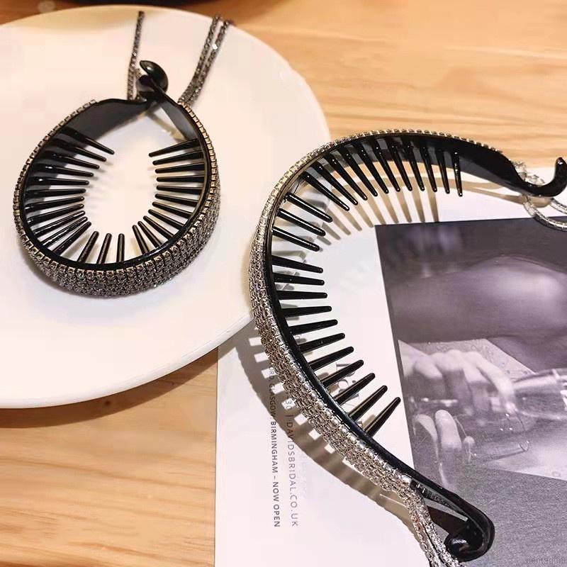 Kẹp tóc đính đá lấp lánh thời trang cho nữ