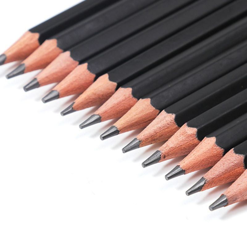 Hộp 12 Bút Chì Graphite 2h Hb 2b 3b 3h 4b 5b 6b 8b 10b