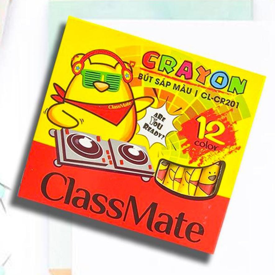 Bút màu sáp 12 màu Class Mate CL-CR201