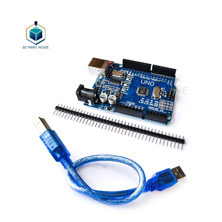 [Mã ELFLASH3 hoàn 10K xu đơn 20K] Adruino UNO R3 CH340 Chíp Dán