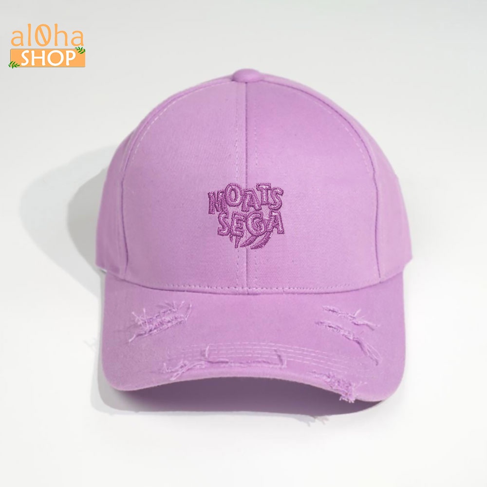 Mũ lưỡi trai - nón Ulzzang thêu chữ MOATSSEGA unisex nam nữ chống nắng - al0ha Shop
