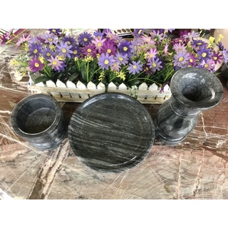 Bộ đồ thờ cúng đá vân đen