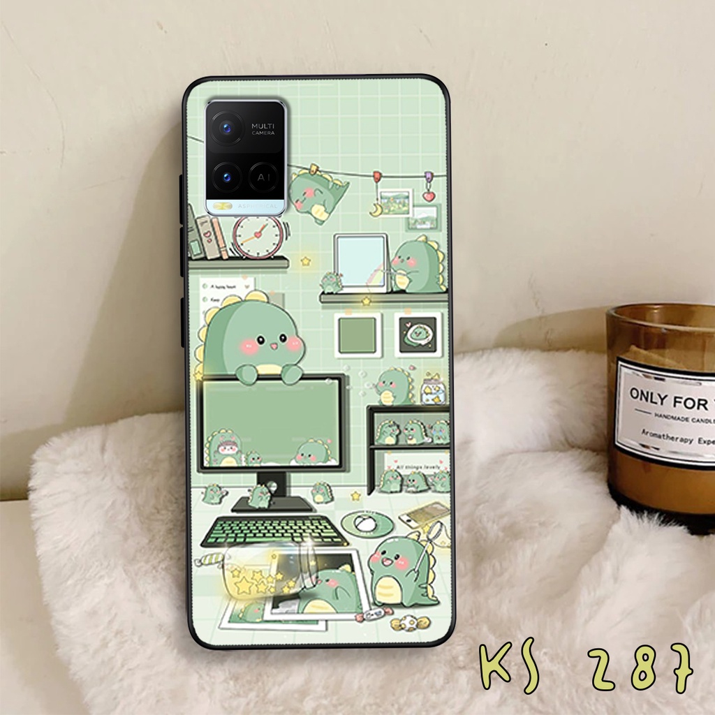 Ốp lưng Vivo Y21 - Vivo Y21s - Vivo Y33s - Ốp in hình khủng long,dinosaur dễ thương