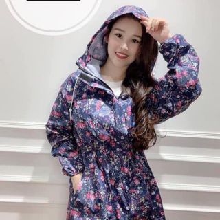 ÁO MƯA MĂNG TÔ NỮ 1 LỚP  VẢI DÙ  CAO CẤP