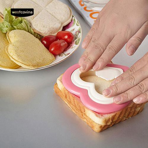 Khuôn làm bánh sandwich / bánh quy / bánh mì hình trái tim