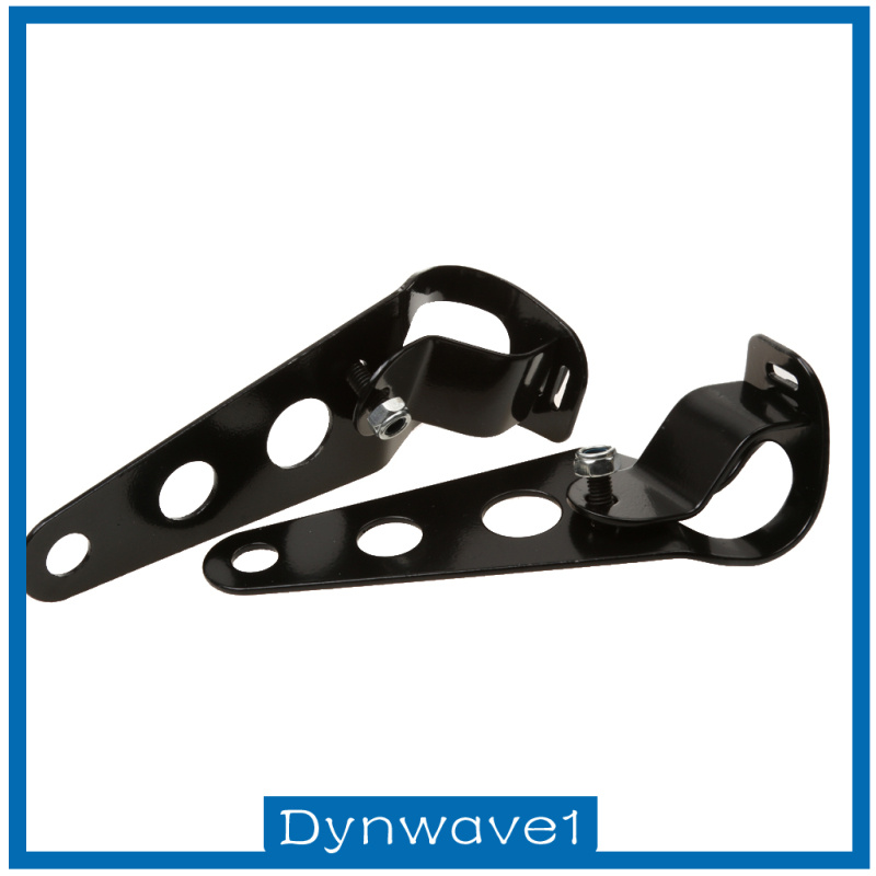 [DYNWAVE1]Motorcycle Headlight Mount Bracket Fork Ear Bobber 27mm-32mm Black