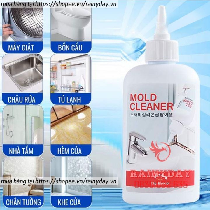 Dung dịch tẩy mốc hàn quốc mold cleaner tẩy mốc nhựa cao su silicon máy rửa mặt