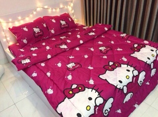 Set ga gối chăn phao polly cotton