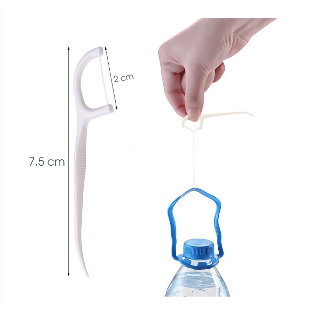 A018_Tăm chỉ nha khoa hộp 50 chiếc sợi chỉ mảnh sự lựa chọn tối ưu cho gia đình