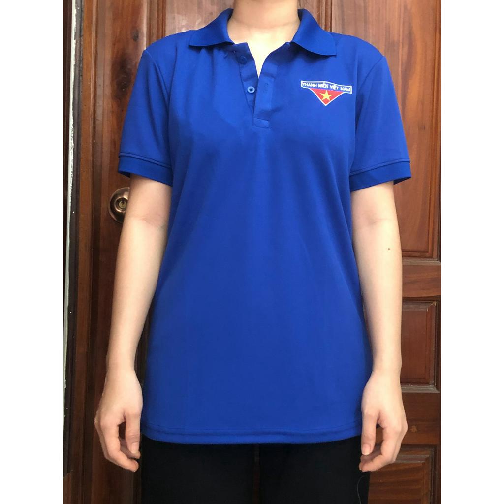 Áo đoàn thun, đoàn thanh niên Nam Nữ - Logo thêu