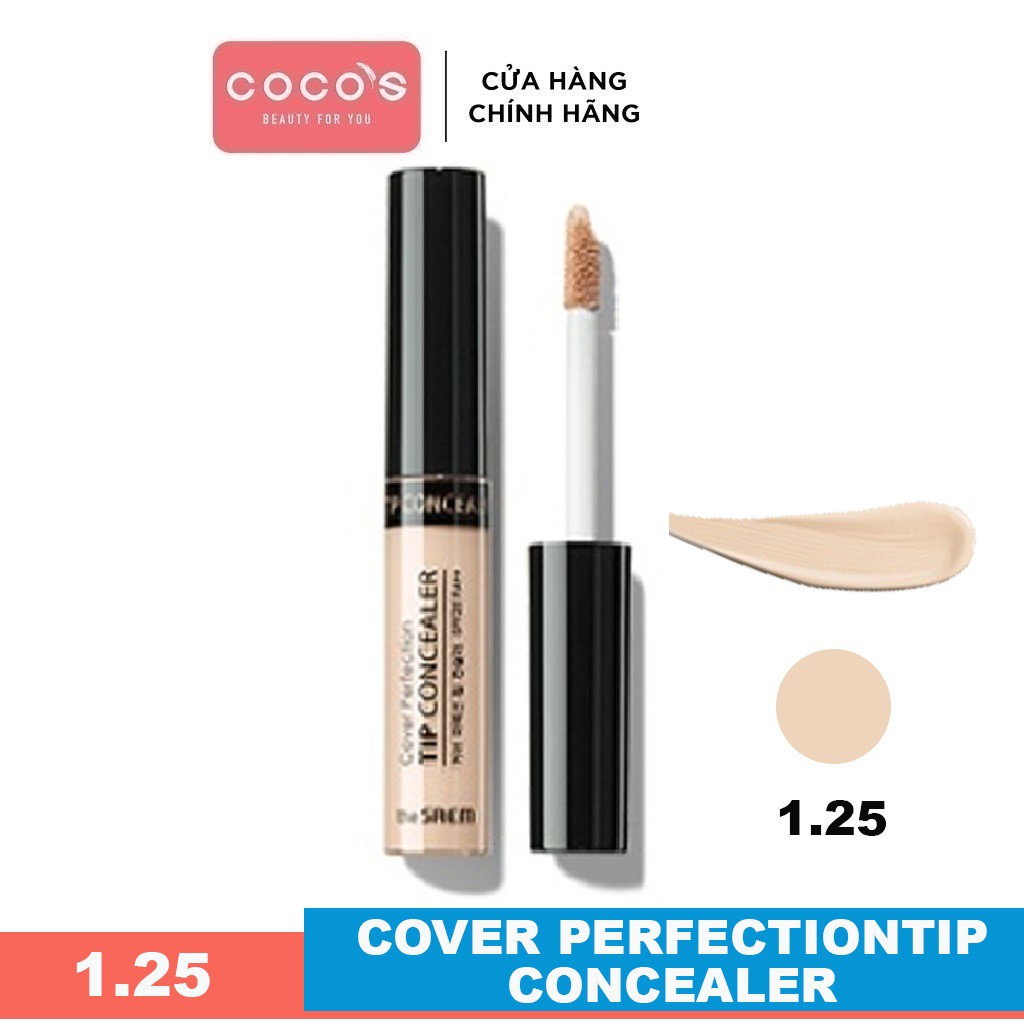 Kem che khuyết điểm The Saem Cover Perfection Tip Concealer (6.5g) - TONE 1.25