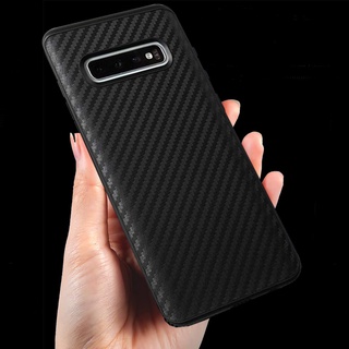 Ốp Điện Thoại TPU Mềm Mỏng Họa Tiết Sợi Carbon Cho Samsung Galaxy S10 Plus S8 S9 S10E Note 8 10