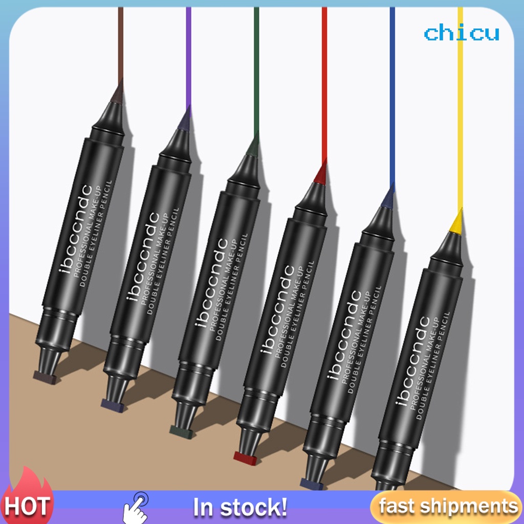 (Hàng Mới Về) Bút Kẻ Mắt Hai Đầu Nhanh Khô Chống Thấm Nước Lâu Trôi