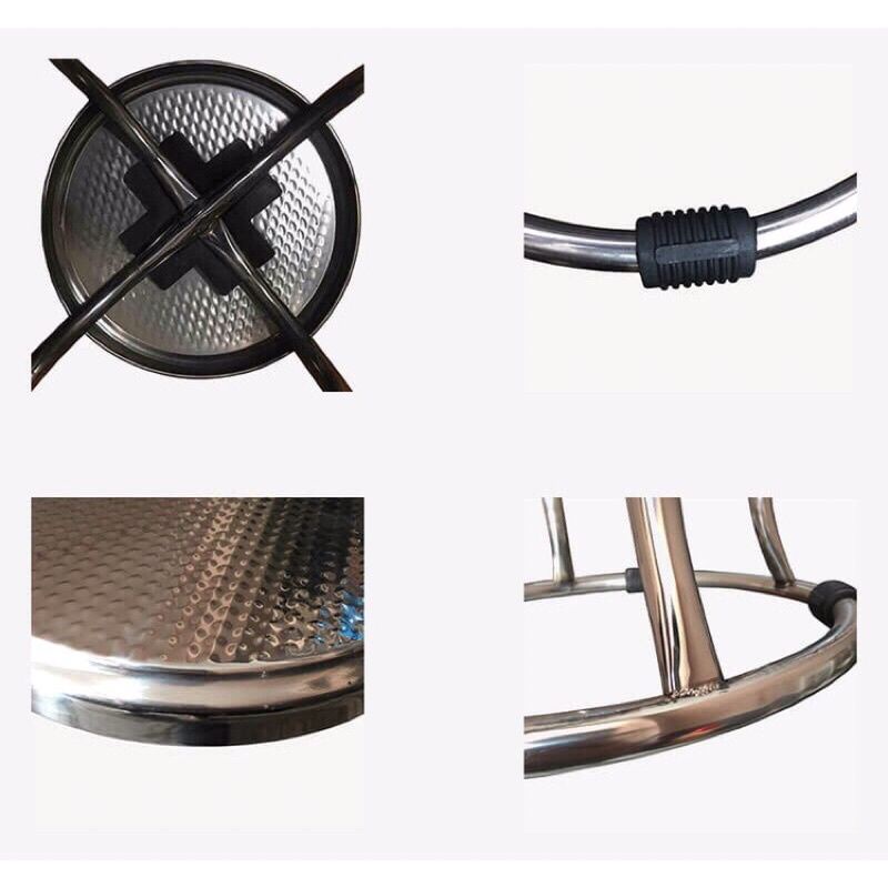 ghế đôn tròn chân ngắn siêu xinh hàng inox
