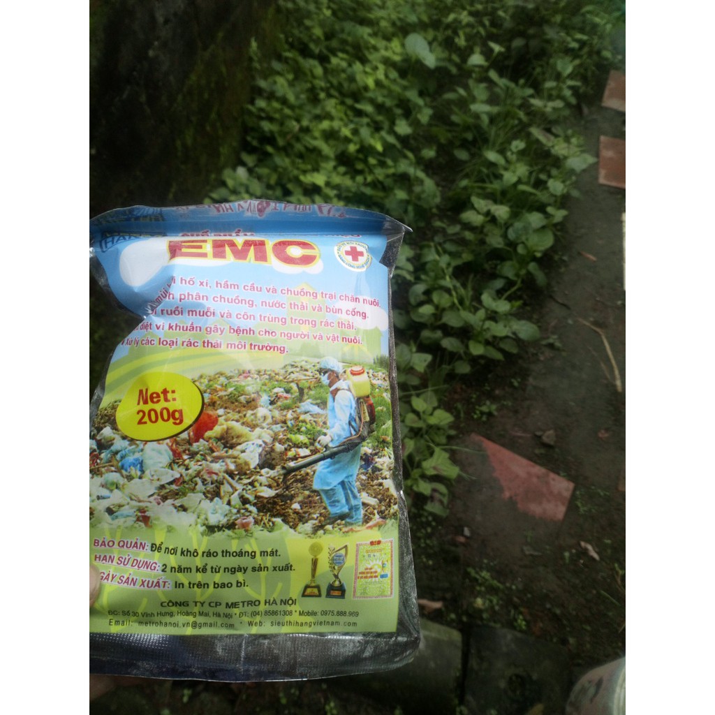 Men xử lý rác hữu cơ EMC (chế phẩm vi sinh vật hữu hiệu) 200g