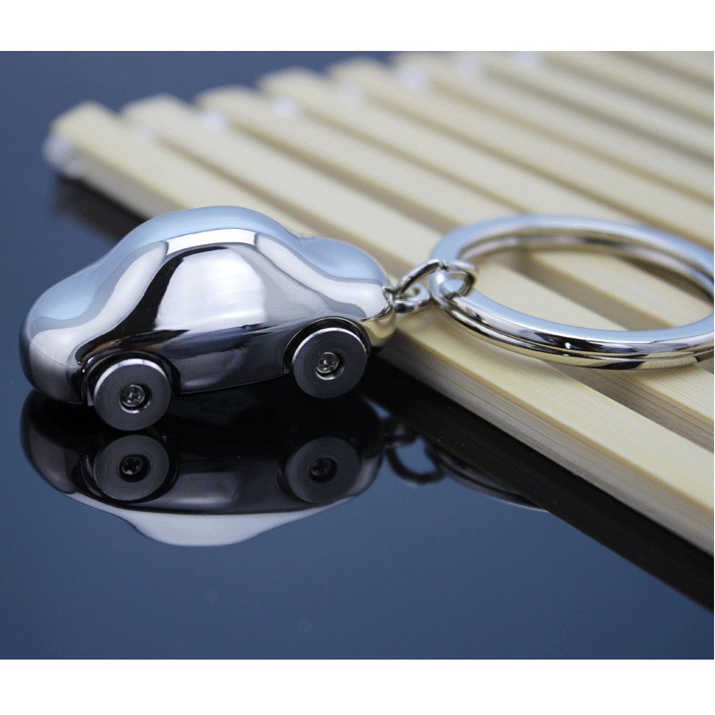 Móc khóa hình xe hơi thép inox không gỉ
