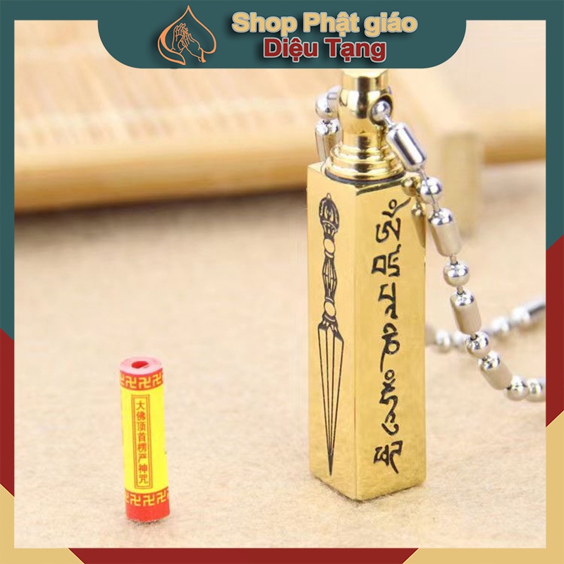 Dây đeo chú lăng nghiêm (bên ngoài có khắc Văn Thù tâm chú)