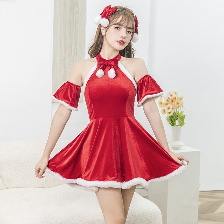 Bộ đồ ngủ hóa trang công chúa giáng sinh gợi cảm cho nữ | BigBuy360 - bigbuy360.vn