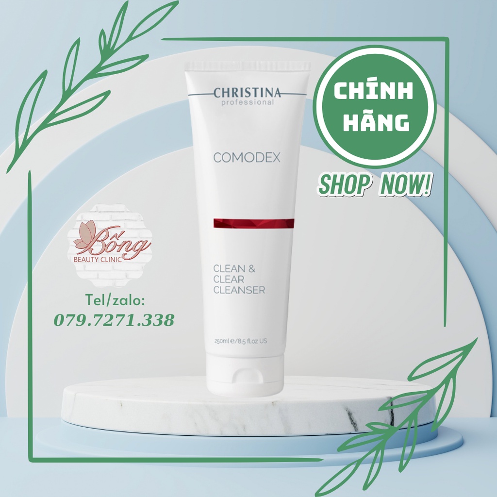 [Chính Hãng]Sữa rửa mặt làm sạch chuyên dụng cho da dầu Comodex Clean and Clear Cleanser