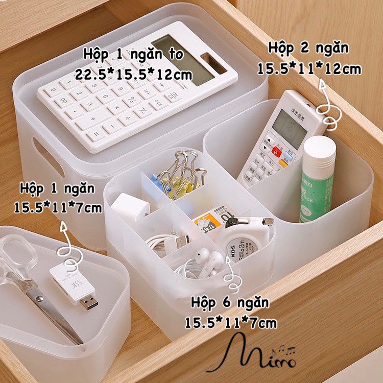 Hộp đựng đồ đa năng bằng nhựa để bàn