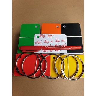combo 5 bộ flashcard trắng ivory cao cấp 5x8cm TẶNG BÚT LÔNG DẦU CHUYEN VIẾT FLASHCARD, định lượng 350gsm siêu dày bo gó