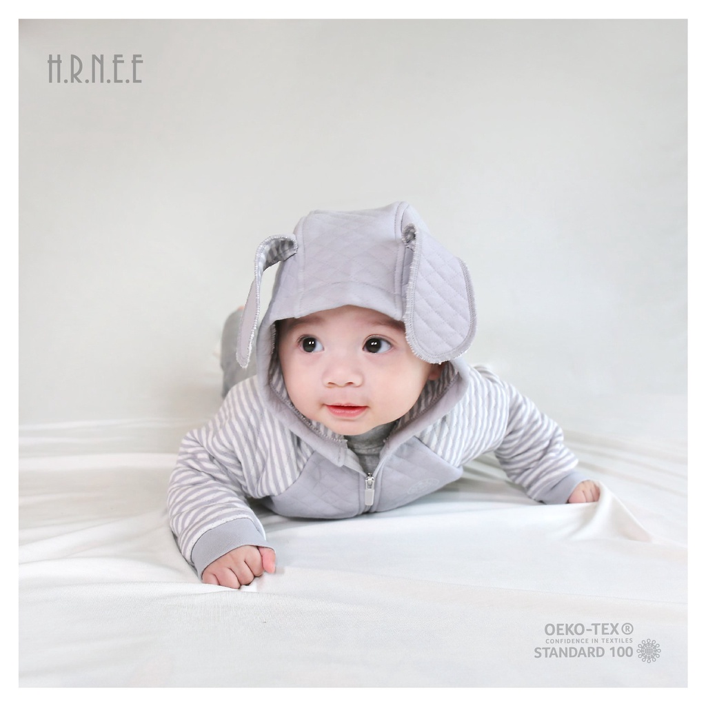 [CHÍNH HÃNG] Áo khoác có mũ trần bông trẻ em Hrnee