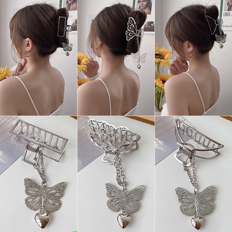 Kẹp tóc tua rua kim loại nhẹ nhàng retro nữ tính phong cách Hàn quốc kẹp tóc nữ