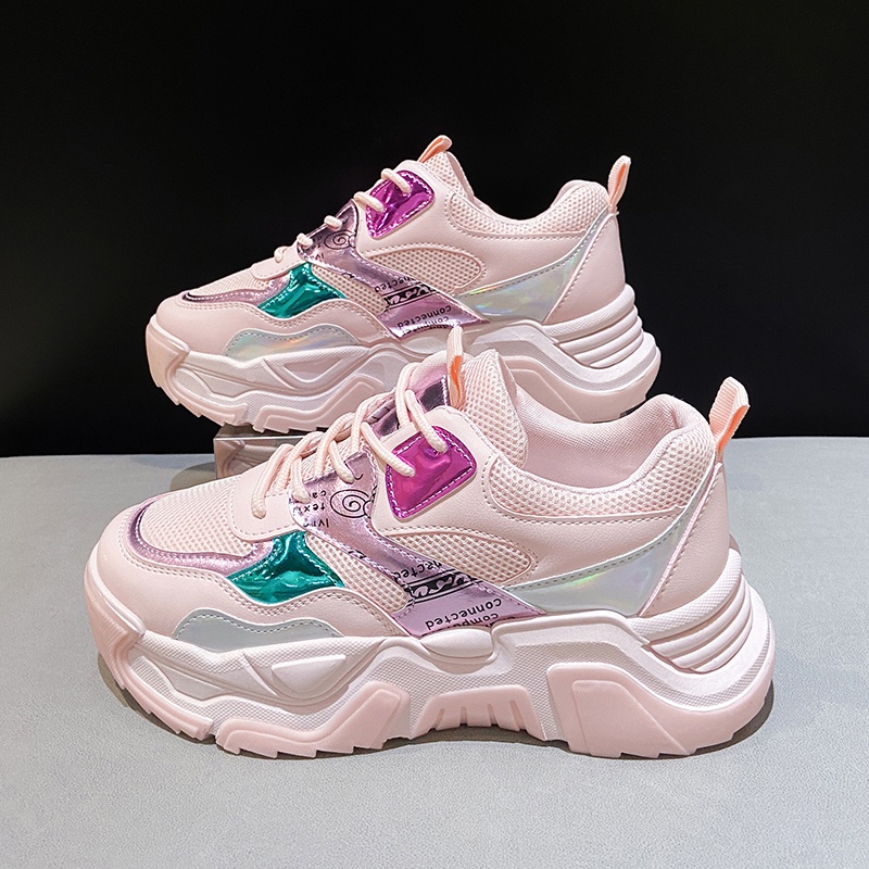 Giày Thể Thao Tăng Chiều Cao Phong Cách Hàn Quốc Thời Trang Cho Nữ