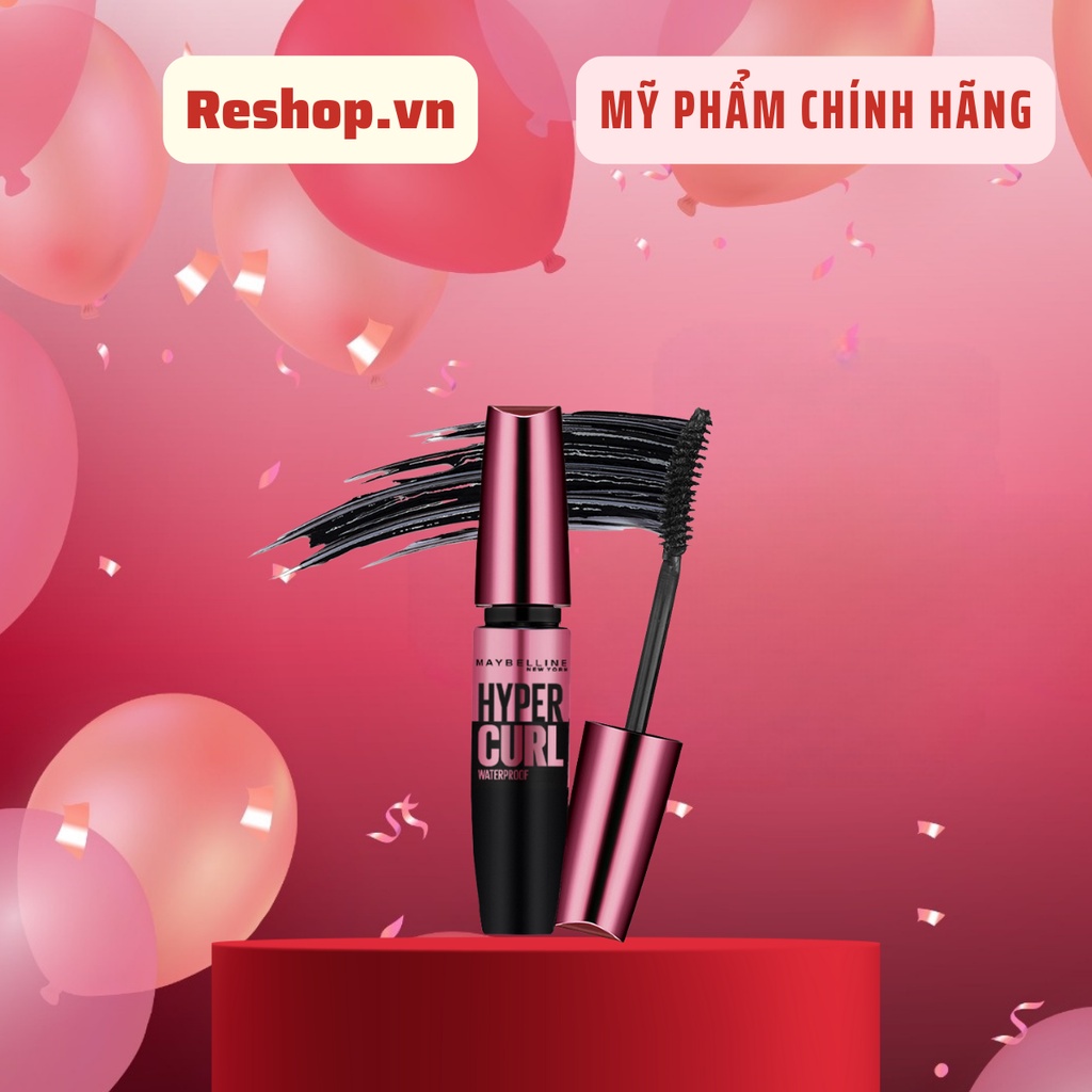 Mascara Dài Mi và Cong Mi Maybelline New York Hyper Curl Waterproof Chuốt Mi Đen 9.2ml