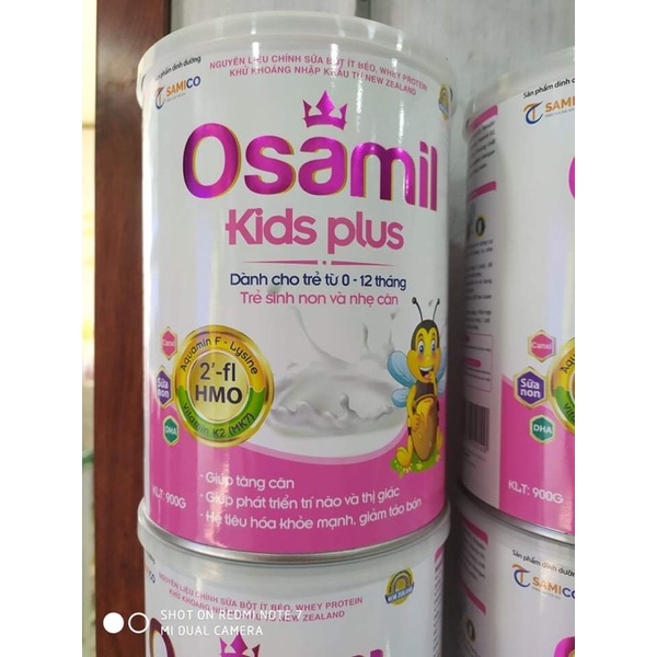 Sữa bột osamil kid plus 900g
