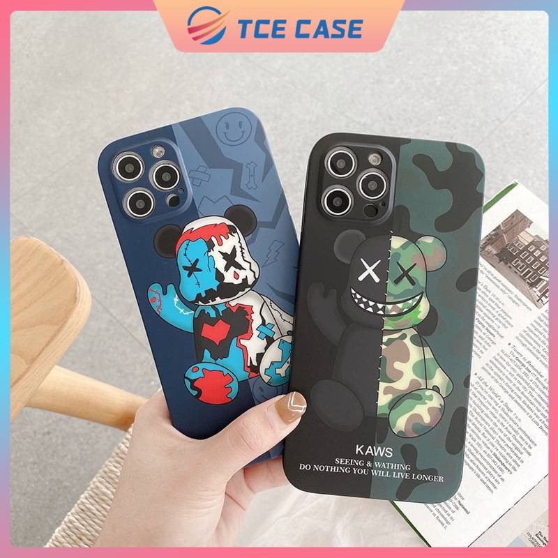 Ốp lưng iphone kaws ngụy trang bạo lực 6/6plus/6s/6splus/7/7plus/8/8plus/x/xr/xs/11/12/pro/max - Tce case