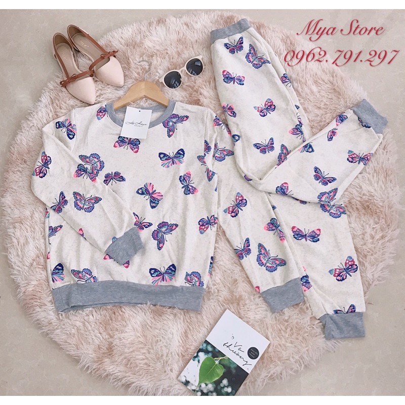 Bộ Nỉ Bông Nữ Nhiều Hoạ Tiết Chất Nỉ Lót Lông 👘 Rẻ Vô Địch 👘 Dày Dặn (ĐƯỢC CHỌN MÀU) | BigBuy360 - bigbuy360.vn