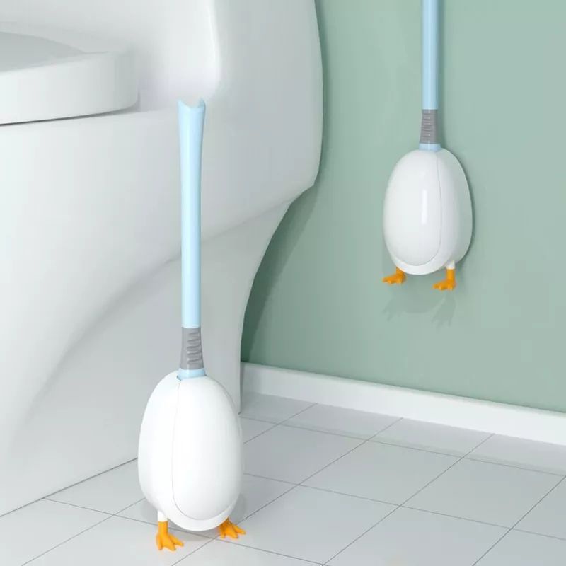 Bàn Chải Silicon Chà Vệ Sinh Toilet Hình Vịt Dễ Thương
