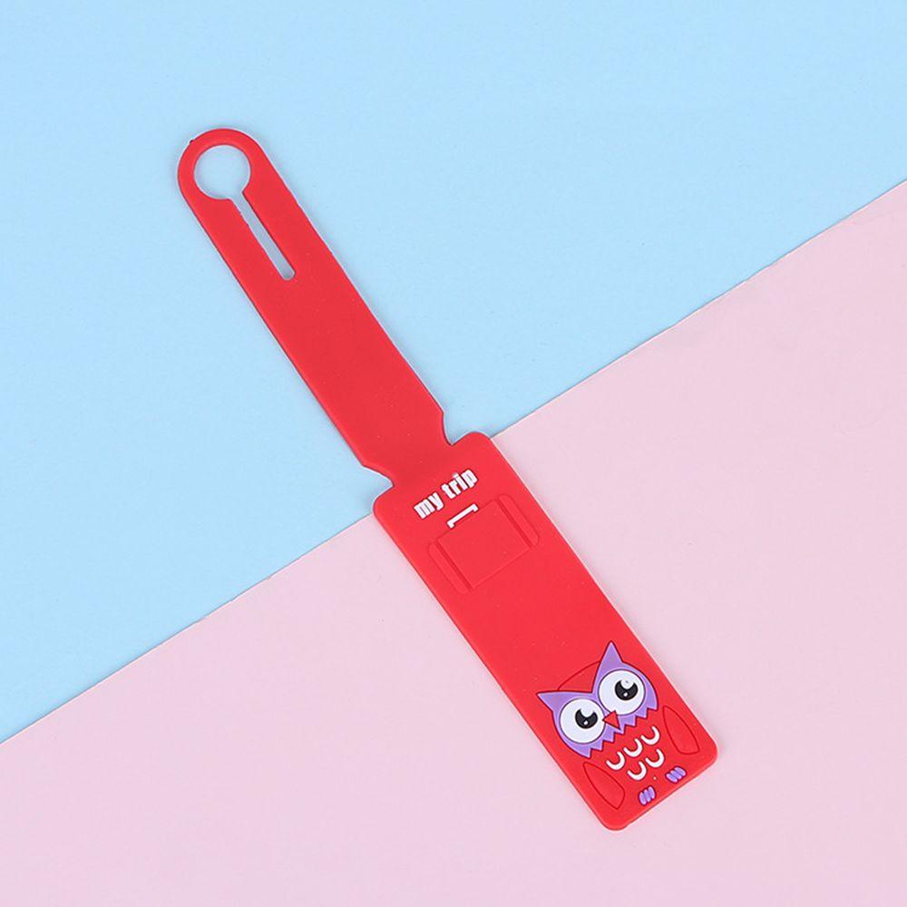 UUMIR Thẻ tag đánh dấu hành lý vali silicone thiết kế hoạt hình dễ thương dành cho du lịch công tác